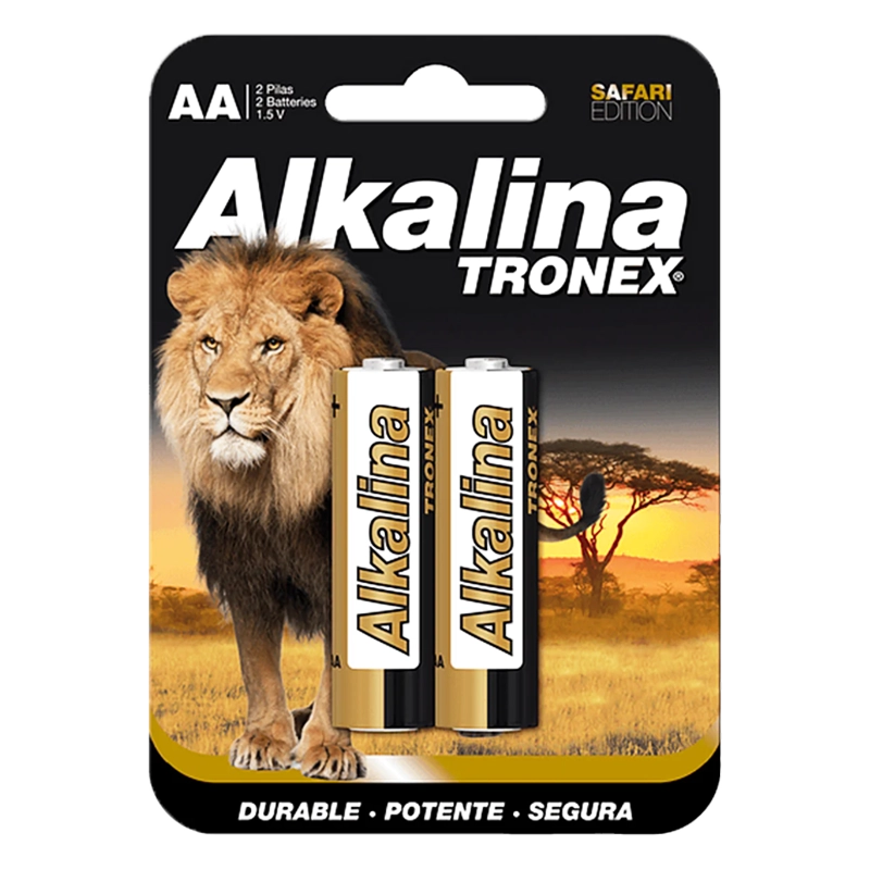 PILA TRONEX AA ALKALINA DORADA X 2 UND